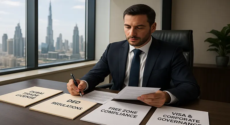 What regulations uses business setup company Dubai
